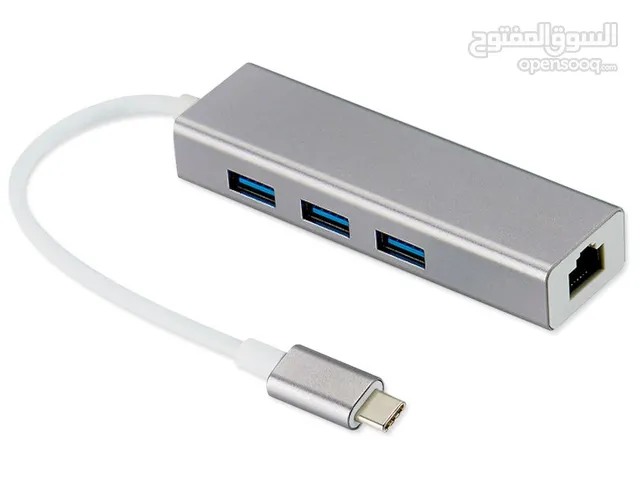 USB C to Ethernet Adapter, 4 in 1 Multiport Hub with Gigabit RJ45, 3 x USB 3.0 Ports