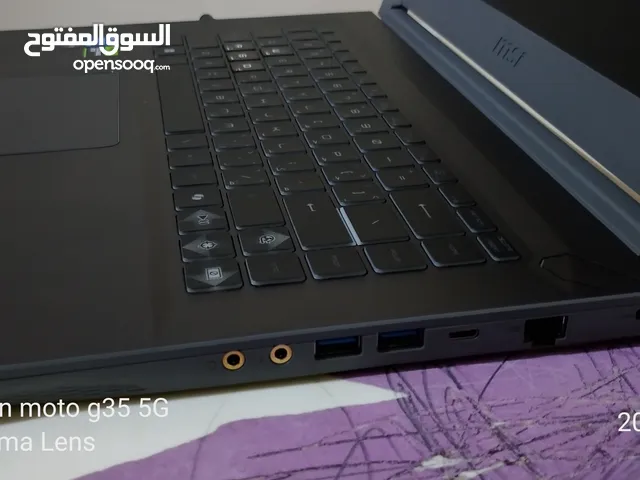 Msi Gaming laptop Thin 15 B13UCX almost new less used