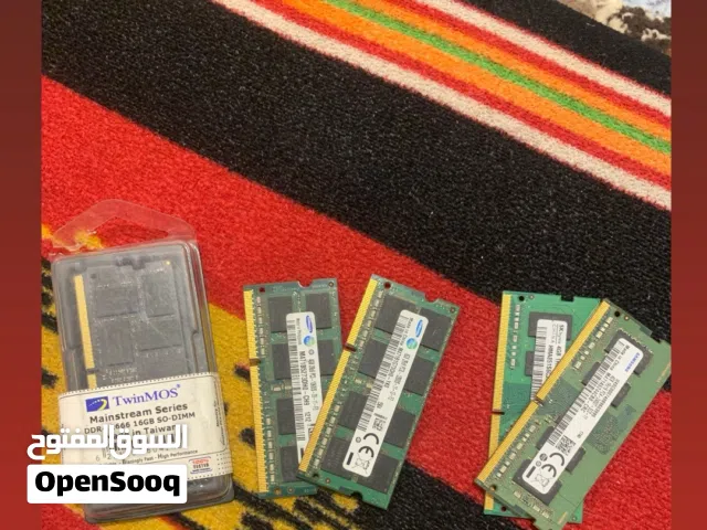 رمات لابتوب ddr4 وddr3 اصلي مال اجهزة