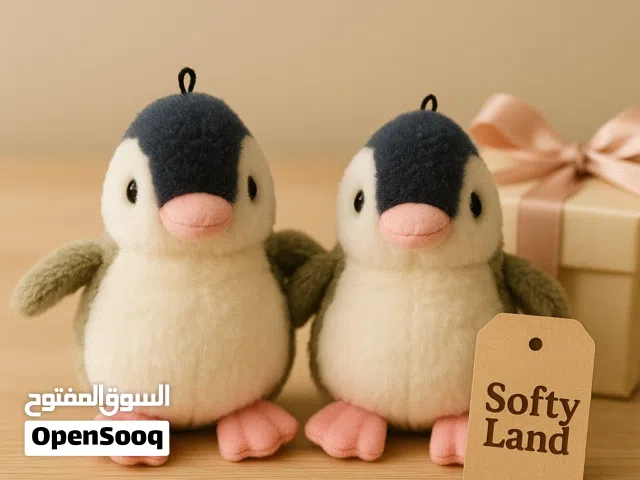 Cute Penguin Plush Toys – Set of 2 (New)
