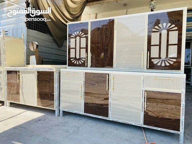 كاونتر. قياس مترين سنك متر ونص مرمر اصلي تفاصيل الالمنيوم صيني درجه اولي دواخل وضهر بليت ملم ي