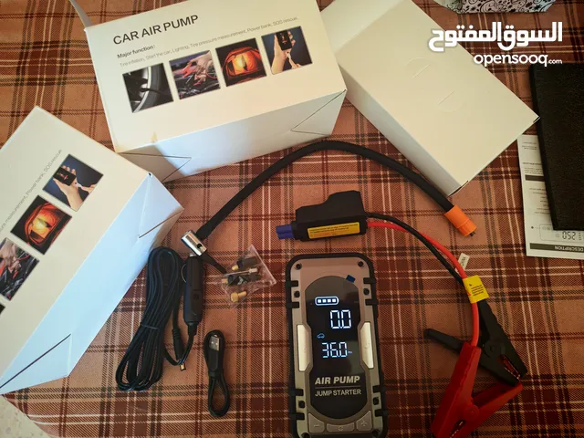 منفاخ الإطارات وجهاز تشريك بطارية في نفس الجهاز متعدد الاستعمالات بقوة 210 pci