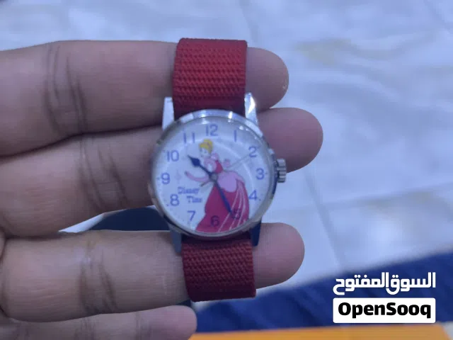 ساعه ماركه دزني تايم صناعه قديمه نسائيه صوره سندرلا نظام التكويك