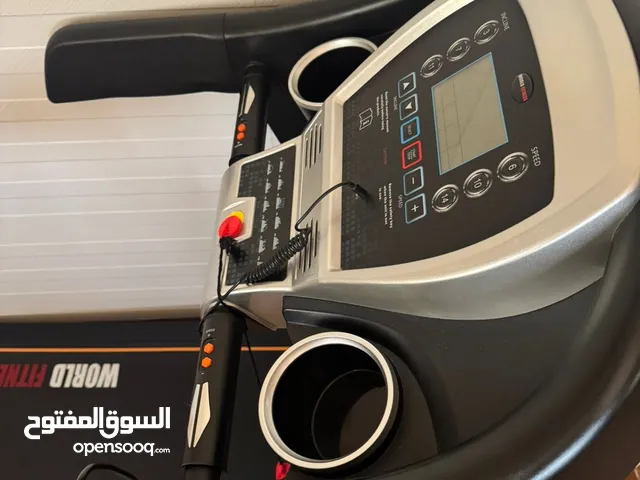 جهاز مشي / ركض الكهربائي- تريدميل نوع world fitness ب عدة ميزات - مستعمل مدة قصيرة