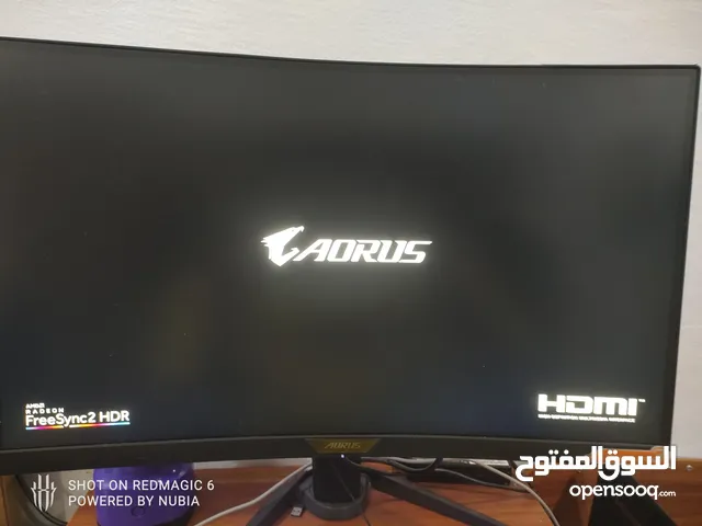 AOROS Gaming Curved Monitor 1440p 2K 180hz Free sync HDR.