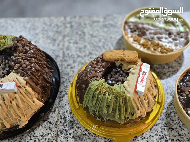 كيك بركاني بالصوصات المكس