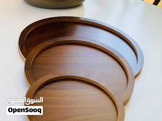 طقم صواني تقديم خشبيه 3 حبات