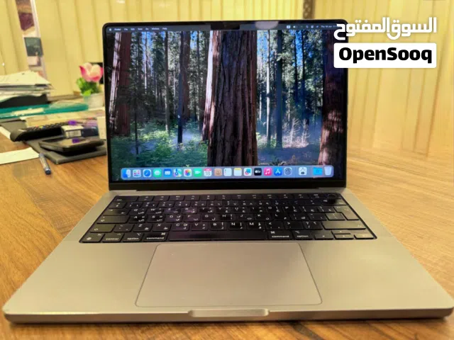 MacBook pro 14” laptop m1pro 2021 بحالة الوكالة