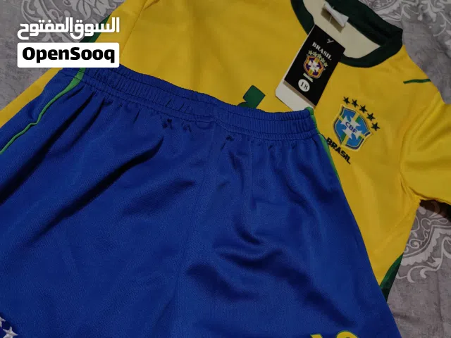 طقم منتخب البرازيل للأطفال رقم 10نيمار (6–7 سنوات) جديد