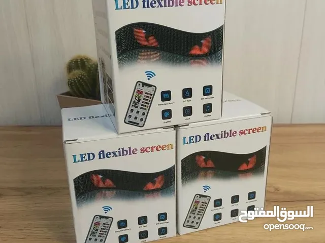 LED Flexible Screen إضاءة LED عيون شريرة للسيارة تحكم ذكي وألوان متعددة مرنة ومقاومة لكل الظروف