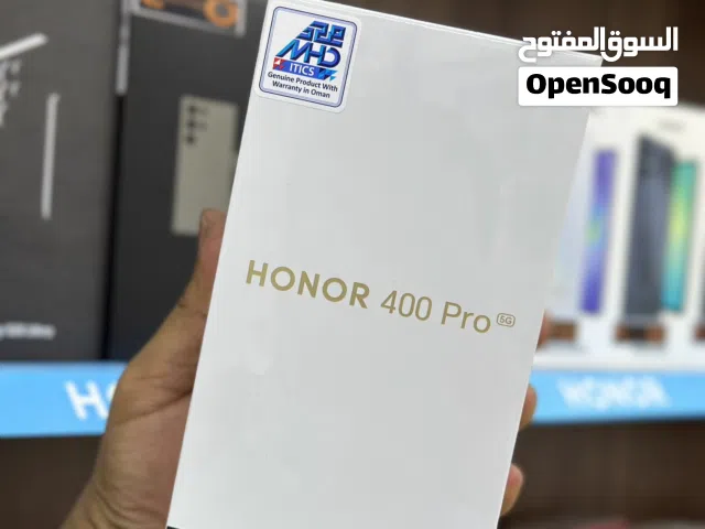 HONOR 400 PRO 12/512GB With HONOR  WATCH 5 هونر  400 برو ذاكرة 512 جيجا 12 رام مع ساعة هدية جديد