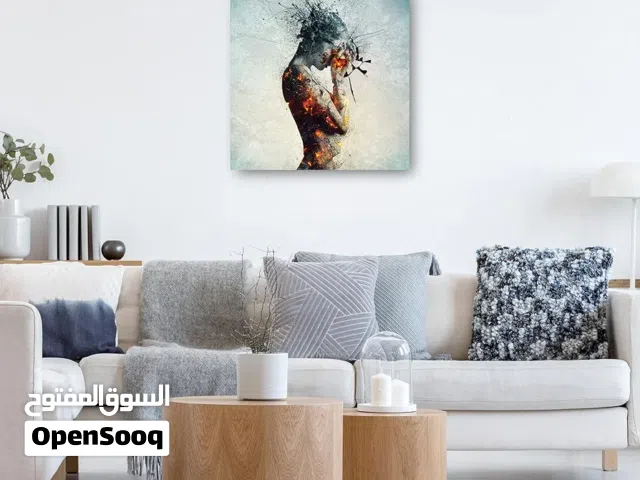 Modern Abstract Lava Human Canvas Wall Art Premium Gallery Print Home & Office Decoration