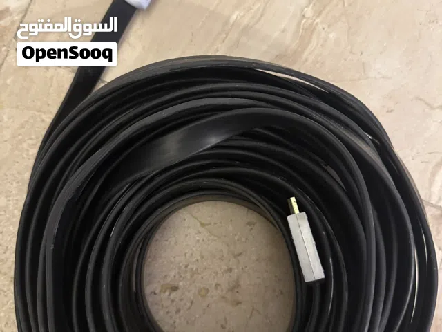 سلك HDMI طويل 15 متر ماركة HAING عريض (Flat) بحالة ممتازة