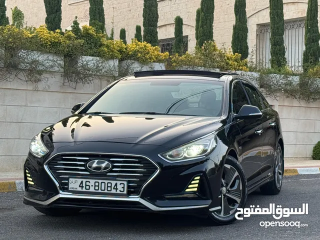 Hyundai sonata 2018 هيونداي سوناتا 2018 limited فل كامل اعلى صنف جميع الإضافات فحص كامل كرت ابيض