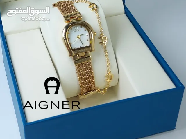 aigner ladies fancy watch with company box good quality and delivery available