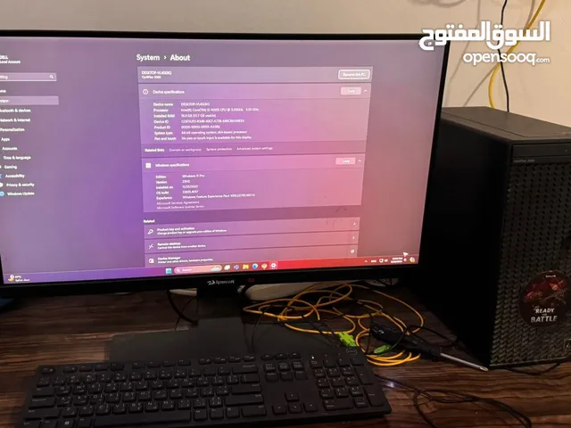 Dell PC. Monitor Benq 27inch