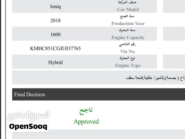 2018, هيونداي, ايونيك, 6