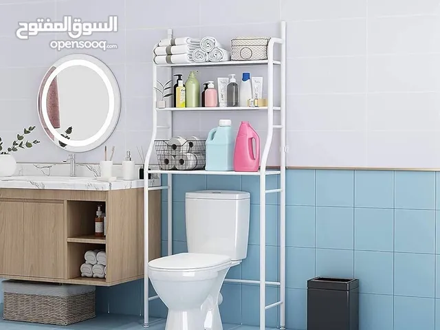 ستاند غسالة او مرحاض غربي مع 3 رفوف