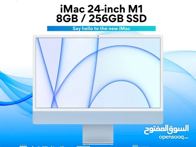 iMac 24"  M1 CHIP 8GB / 256GB اي ماك  24 انش M1 256GB