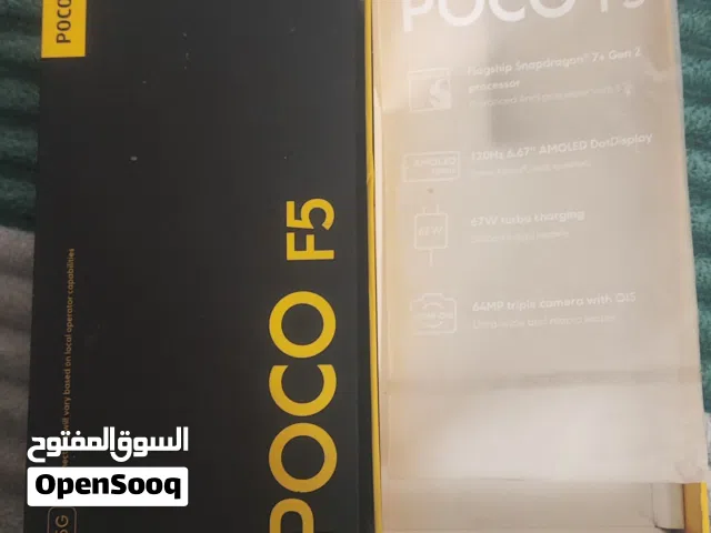 جهاز بوكو F5 فريم90 5g ما مفتوح بي قطعة وحدة قليل يجي وياه كورتونة والشاحن الاصلي والباقي جوة