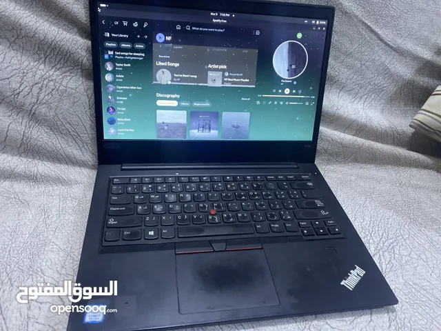 Lenovo thinkpad e480  I7 gen 8 16 gb ram rx 550