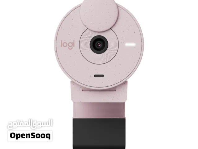 Logitech BRIO 300 Full HD 1080P Webcam -Pink كاميرا ويب -لون وردي