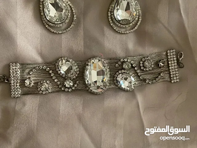 اسوارة و حلق جودة عالية كرستال