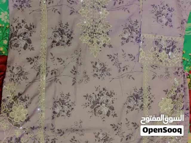 Elegant Lilac Floral Embroidered Kurta – Pure Grace mix bana doraa fabric