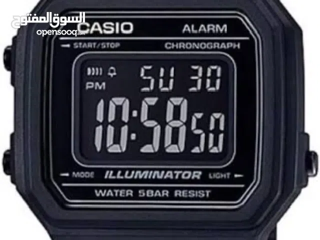 Genuine Casio Vintage B650WB Digital Watch Black Steel Band ILLUMINATOR