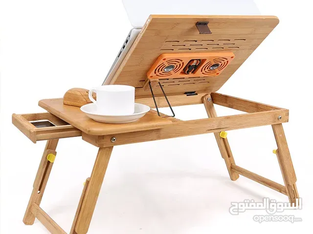 طاولة لابتوب مبردة بمروحتين متعددة الاستخدام
