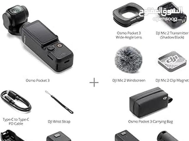 DJI Osmo Pocket 3 Creator Combo-Full Set with tripod battery wire package e.- جديد - قابل للتفاوض