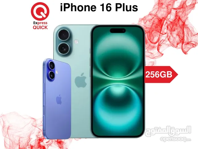 IPHONE 16 PLUS ( 256GB ) NEW /// ايفون 16 بلس ذاكره 256 جيجا الجديد كليا