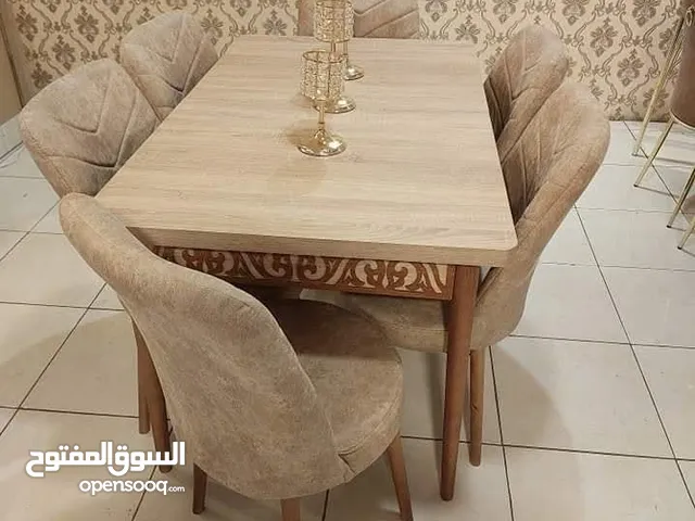 طاولات سفره تركي نخب أول مع 6 كراسي ورجعنا بعرض بهز الارض 169دينار يتوفر خدمه توصيل ..