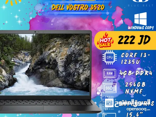 LAPTOP DELL VOSTRO 3520 I3-12GEN لابتوب ديل جديد بأفضل سعر