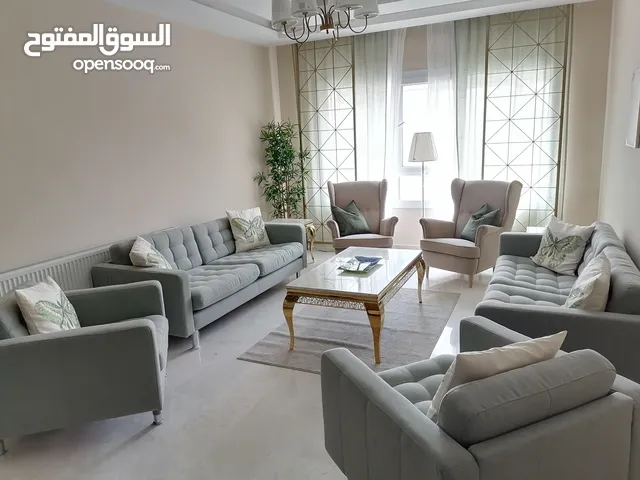 For Rent - 3 Bedroom furnished apartment in  a gated compound للتاجير شقة 3 غرف مفروشة ضمن كمبوند