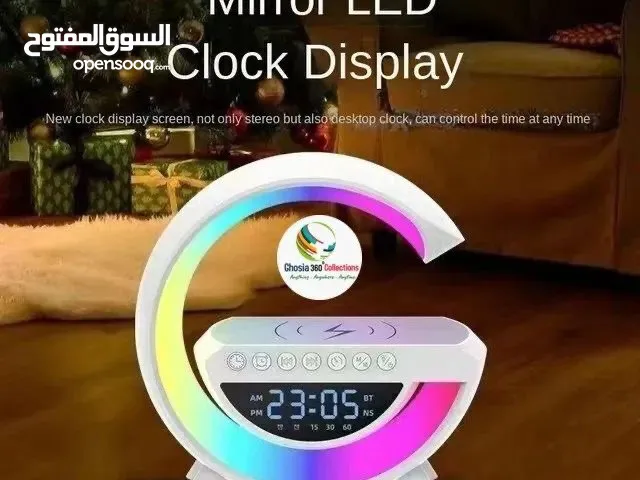سماعة LED لاسلكية مع شاحن مدمج