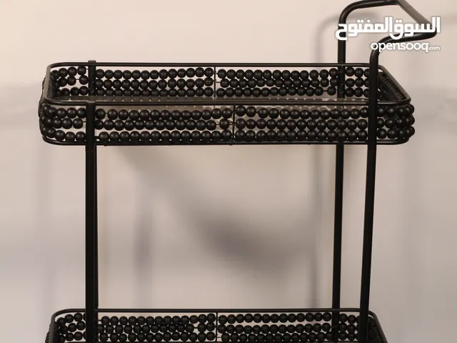 ترولي زجاج كرات لون اسود