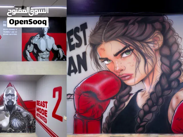 لوحات رسم و تنفيذ أعمال-فنية ) رسام Airbrush