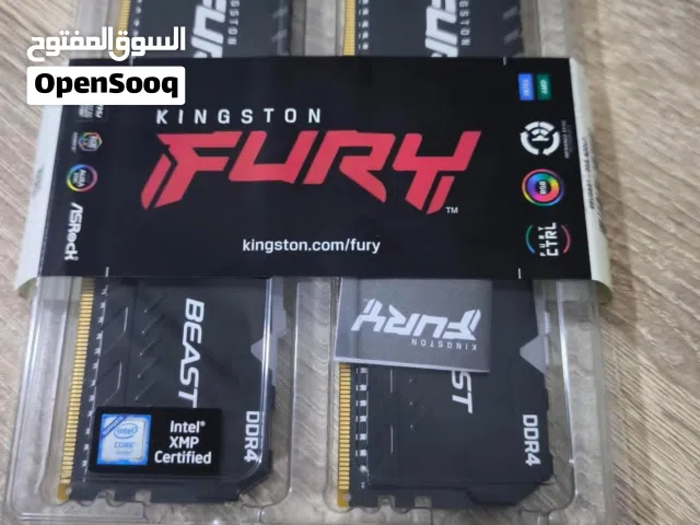 رامات 16gb hyperx fury 3200mhz black