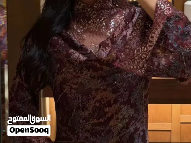 Burgundy dress