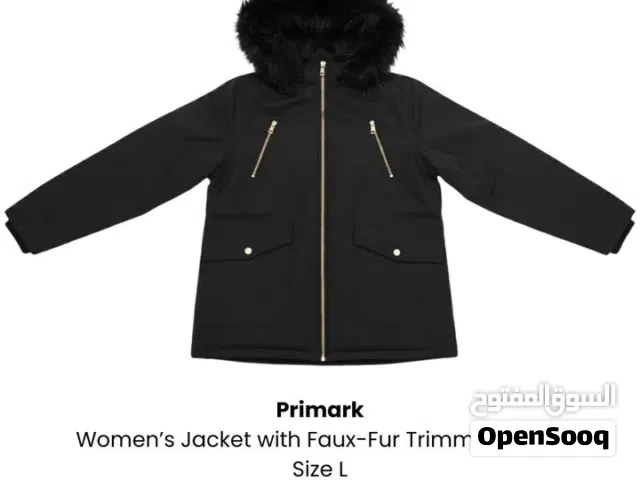 Primark Women’s Jacket with Faux-Fur Trimmed Hood