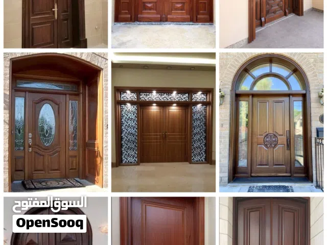 جميع التصاميم والأشكال ابواب خشب غرف نوم ديربزينات شبابيك طاولات ماسات كراسي مطابخ ديكورات مكاتب