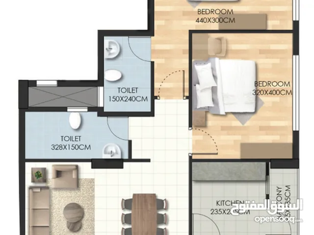 شقة جديدة للايجار في بناية مسك2 الخوض New Apartment for rent Misk2 Alkhoudh