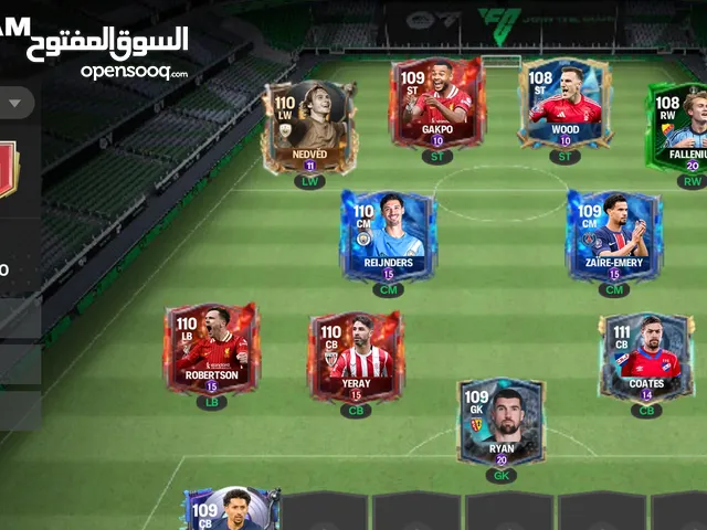 حساب فيفا اوفر 111 يبداأ السعر من 15 دولار