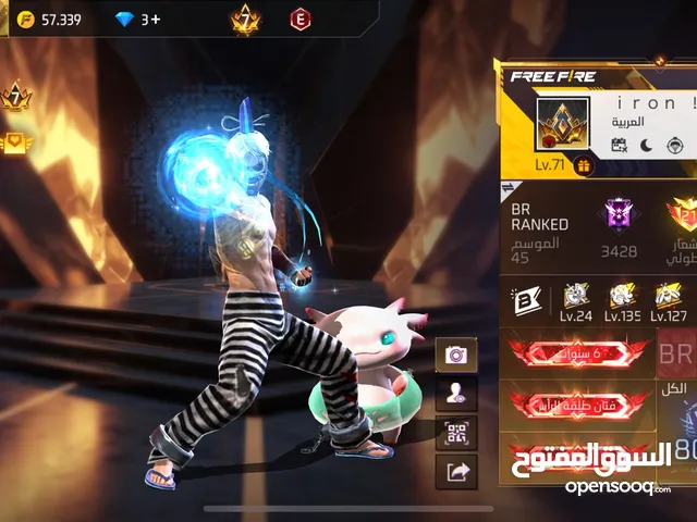 Free Fire Accounts and Characters for Sale in Irbid