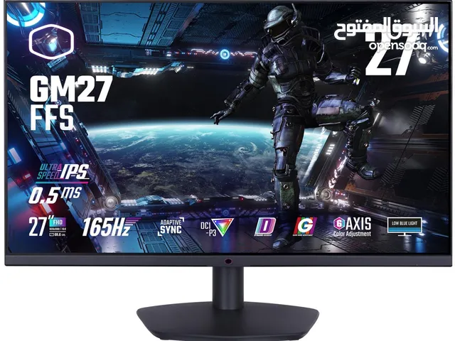 COOLER MASTER GM27 27 INCH 1080P 165HZ 0.5MS IPS PANEL G-SYNC COMPATIBLE GAMING MONITOR شاشة جيمنج