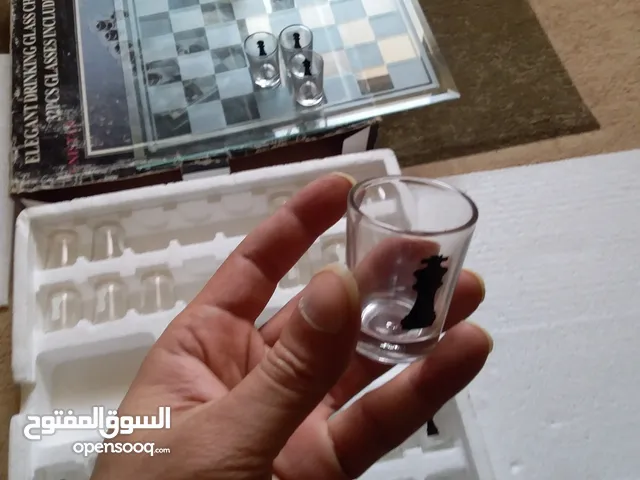 شطرنج اكواب زجاج