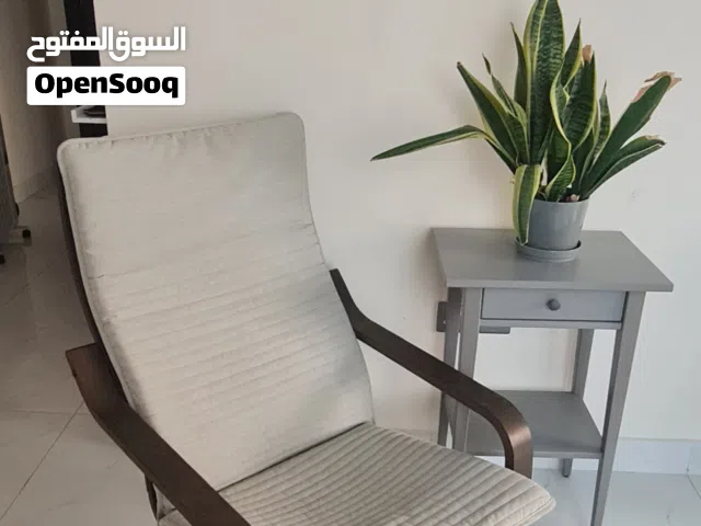 IKEA POANG CHAIR + TABLE + PLANT