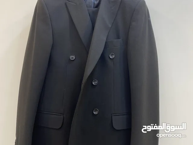 بدلة دبل بريس لون اسود تركي