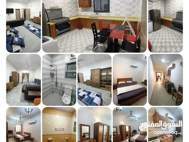 غرف واستوديوهات مفروش بالخوير والغبره شامل الفواتير Studio, room in alkhuwer, ghubra with furnishers
